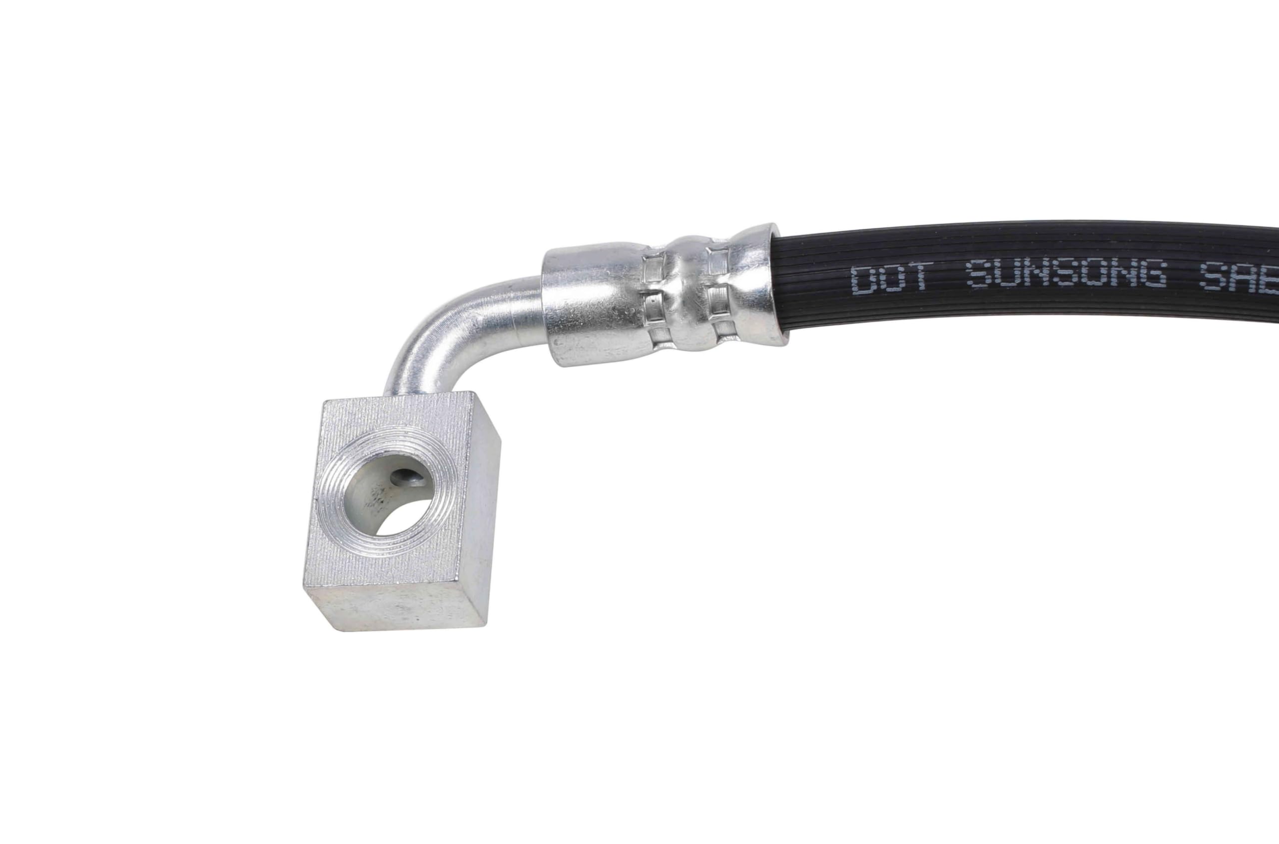 Sunsong 2206105 High-Performance Brake Hydraulic Hose - Durable Replacement for Smooth Braking | Perfect for Trucks, SUVs & Off-Road Vehicles