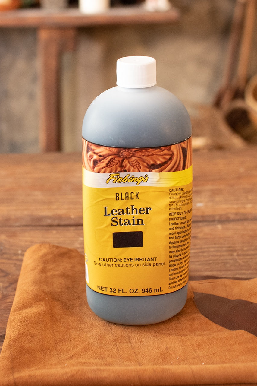 Fiebing's Universal Leather Dye - 946 ml (32 oz) Black - Perfect for Leather Shoes, Bags, Jackets & Furniture Restoration
