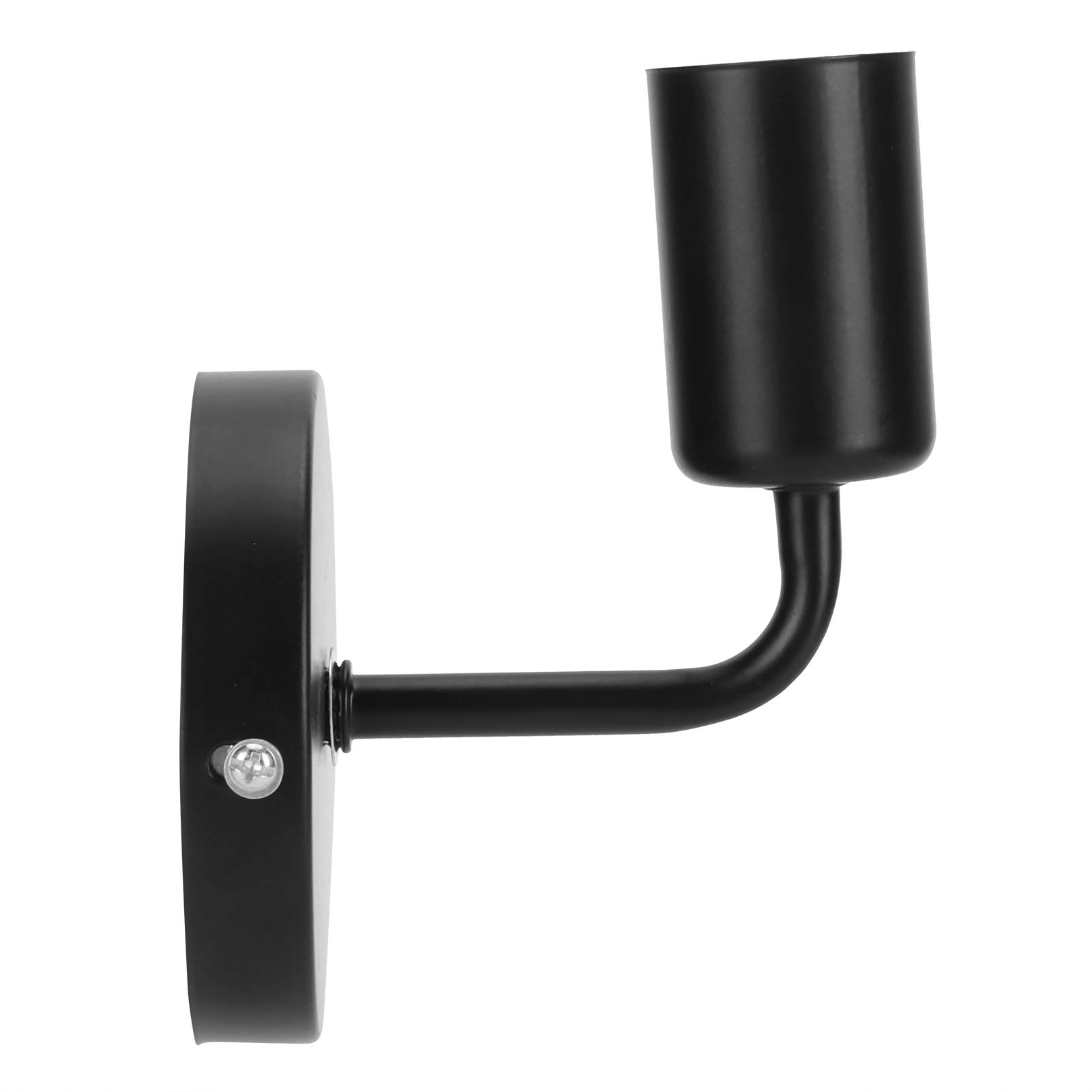 Allsor Vintage Black Wall Light Fixture - Retro Bedside Lamp for Living Room, Bedroom & Hallway - Dimmable LED Lighting for Cozy Ambiance