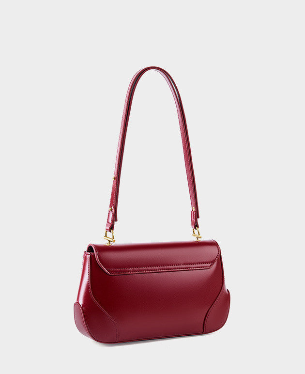 Stylish Small Leather Shoulder Bag for Women - Genuine Leather Crossbody Purse with Adjustable Strap - Perfect for Daily Use, Travel, and Work Commute