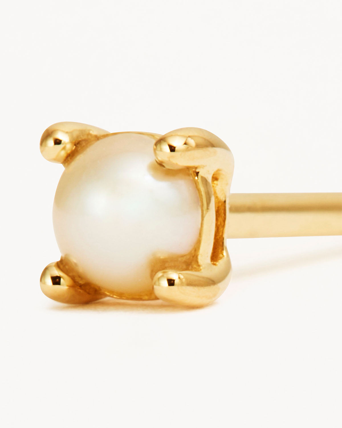 14K Solid Gold Serene Pearl Stud Earrings for Women - Classic Elegant Jewelry Gift for Wedding, Anniversary & Everyday Wear
