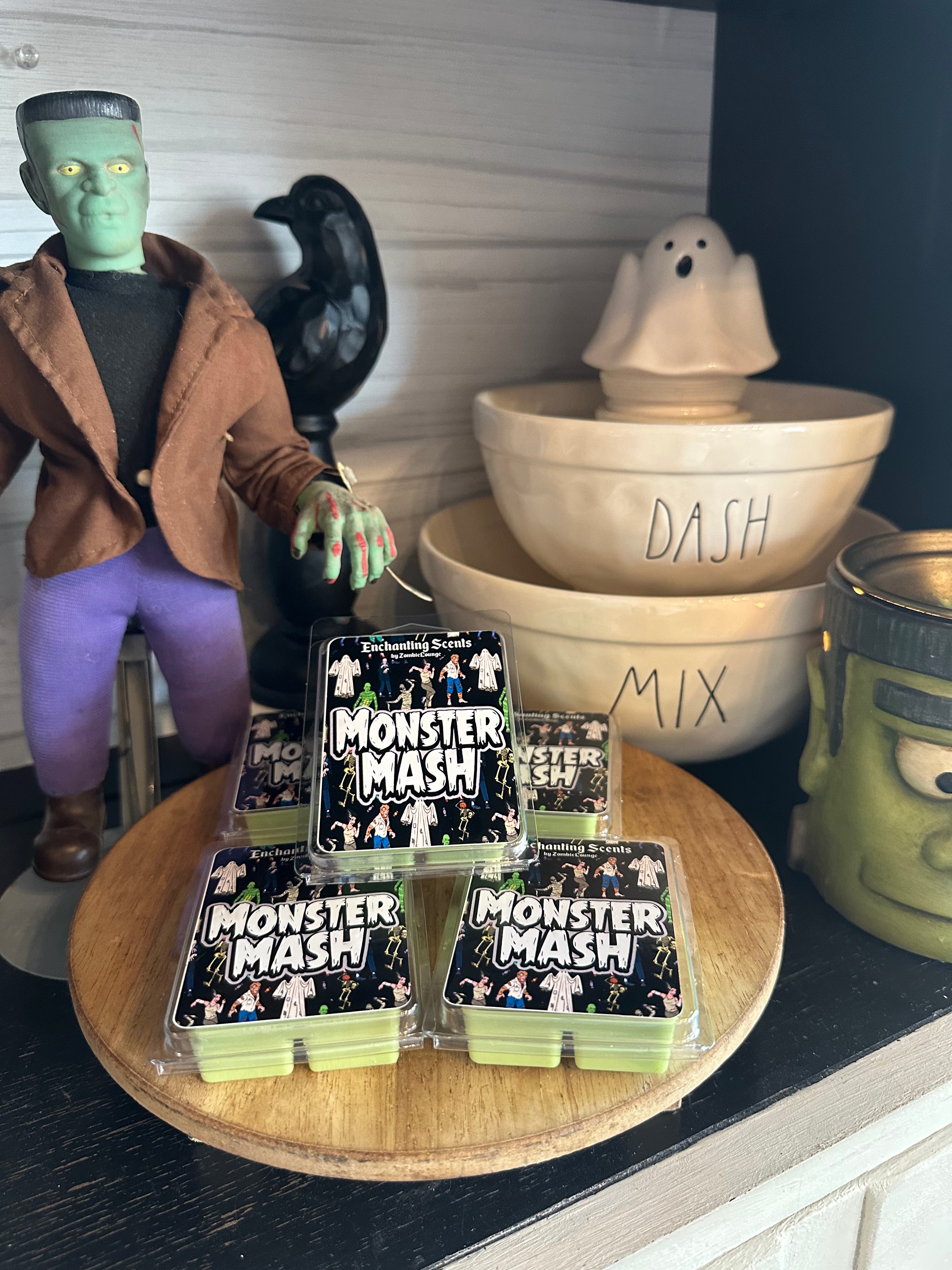 Monster Mash Wax Melts - Halloween Scented Wax Cubes for Wax Warmers - Perfect for Fall Decor, Home Fragrance & Spooky Party Ambiance