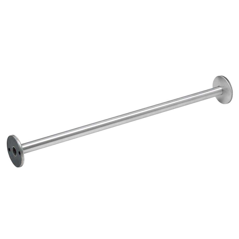 Bradley 9538 Concealed Mount Shower Curtain Rod - Satin Nickel Finish for Bathroom & Shower Enclosure