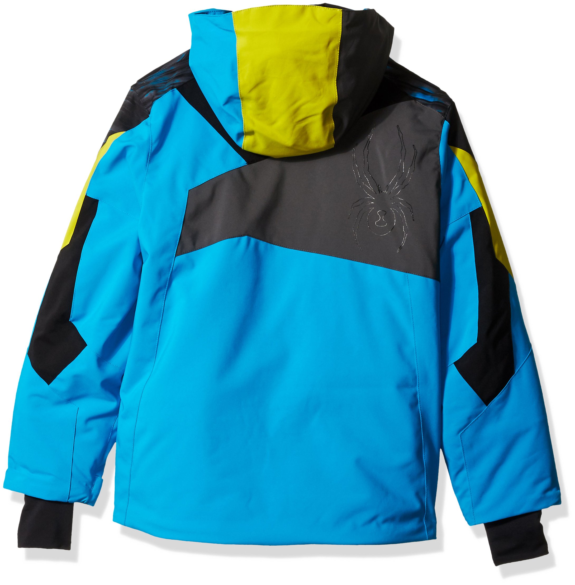 Spyder Boys Avenger Jacket for Kids - Lightweight Waterproof Windbreaker with Hood - Superhero Costume & Outdoor Play Jacket for Halloween, Cosplay, and Adventure Activities