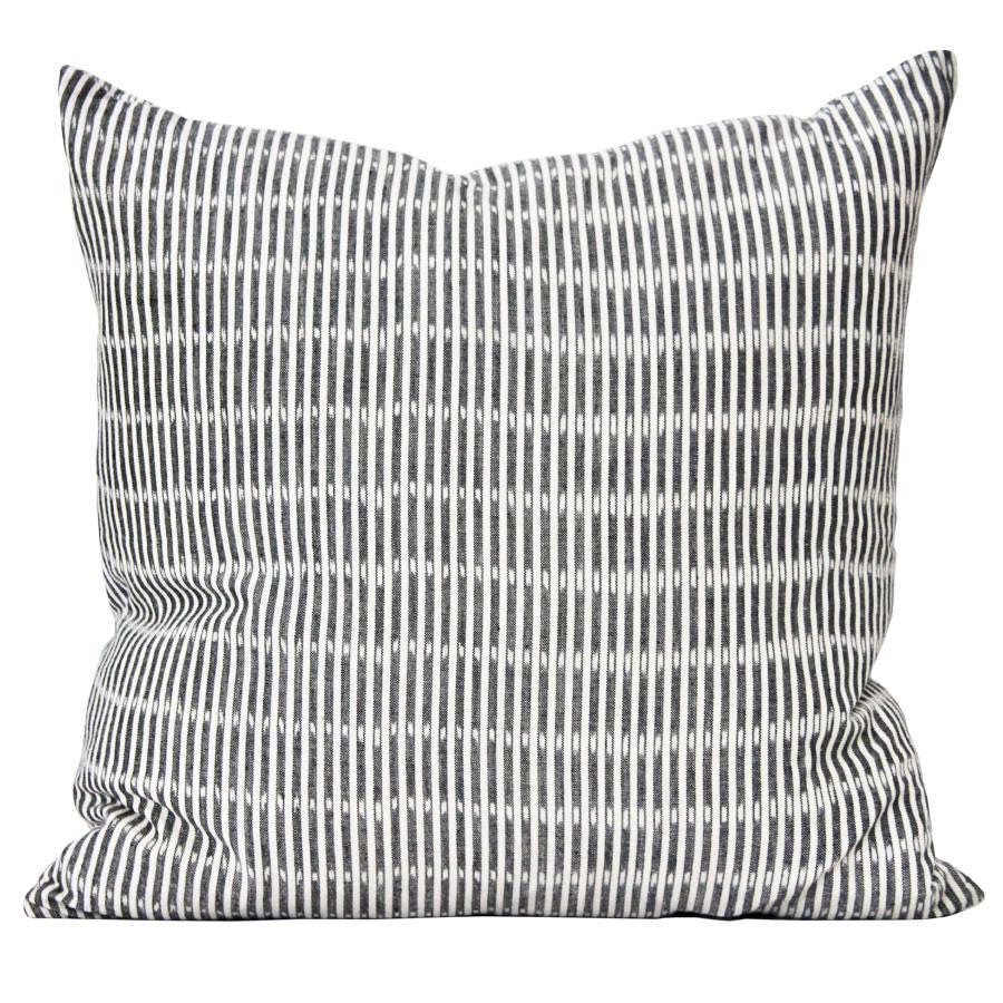 READY TO SHIP Kufri Sanjana Designer Striped Pillows - Black & White Home Decor for Living Room, Bedroom & Sofa