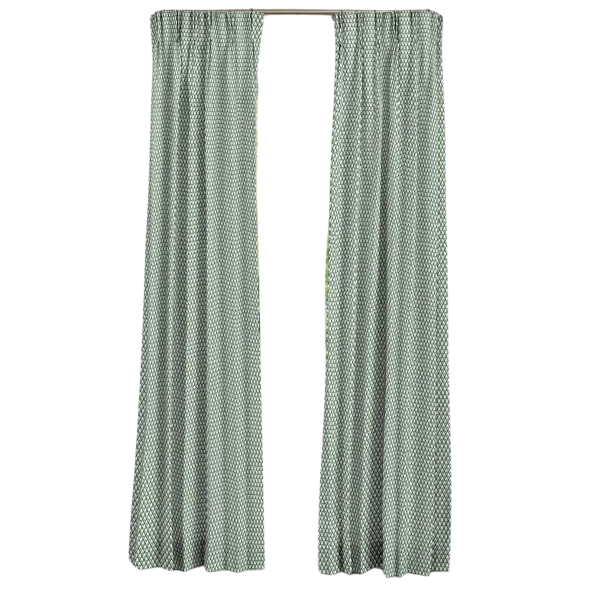 Calais Boxwood 3 Finger Pinch Pleat Custom Drapery Panel - Premium Window Curtains for Living Room & Bedroom - Elegant Home Decor