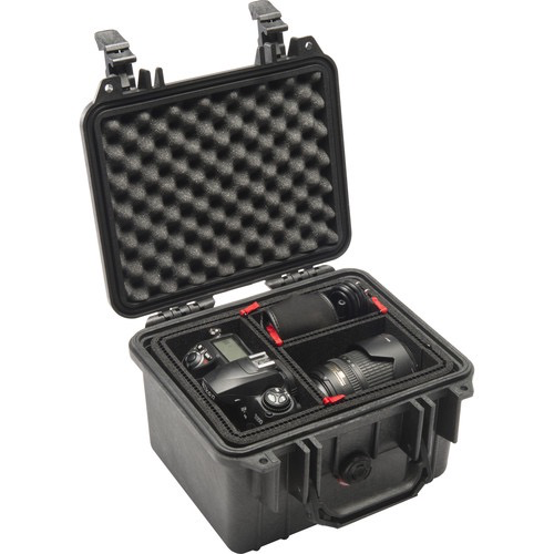 Pelican 1300 Protective Case with Foam Insert - Waterproof, Crushproof & Dustproof Hard Case for Camera, Electronics & Tools - Perfect for Travel, Outdoor Adventures & Equipment Storage (Black)