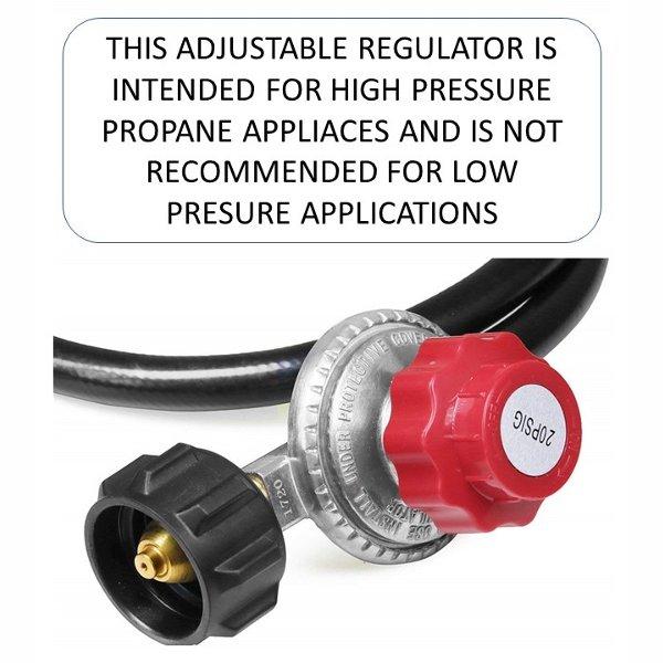 20 PSI High Pressure Adjustable Air Regulator with 6 FT Hose - Perfect for Air Compressors, Paint Sprayers & Pneumatic Tools (Industrial & Home Use)