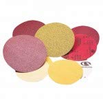Premium Red Aluminum Oxide Dri-Lube Sanding Discs - 100 Pack (5539520285) - Ideal for Metal Polishing, Wood Sanding & Automotive Refinishing