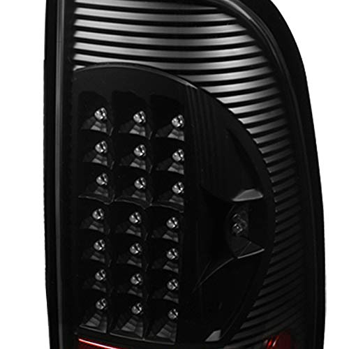 AKKON Black LED Tail Lights & Brake Lamps for 97-03 Ford F150 & 99-07 F250 F350 F450 F550 Super Duty Pickup Truck - Styleside Model - Enhanced Visibility & Safety for Night Driving & Off-Road Adventures