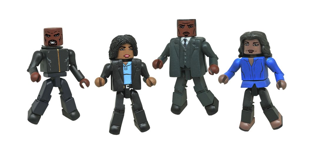 Marvel Netflix Luke Cage Minimates Box Set Action Figure - Diamond Select Toys Collectible for Display, Gifts & Superhero Fans