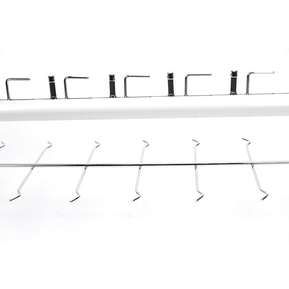 10-Piece Lockable Aluminum Sunglasses Display Stand - 14 Frames Eyeglass Holder Rack with 4-Foot Rods for Retail Store & Optical Shop - Secure Eyewear Showcase for Sunglasses, Glasses & Optical Displays