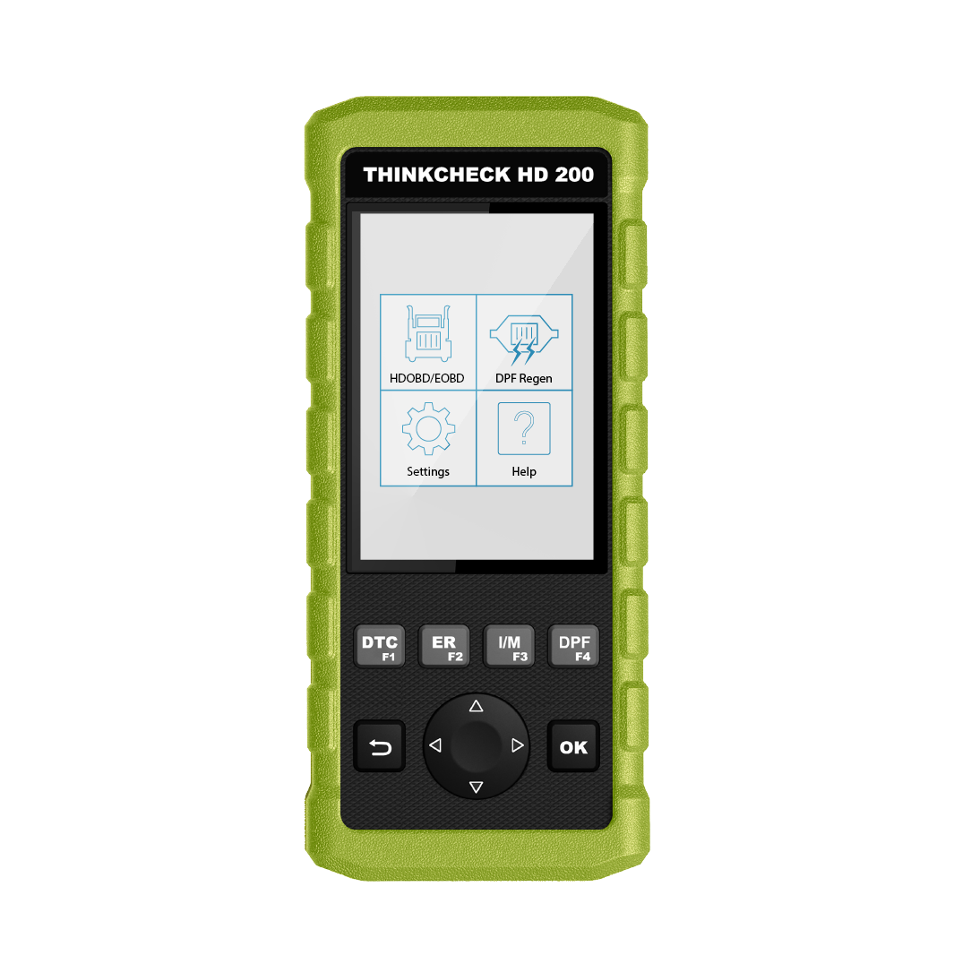 THINKCHECK HD 200 Heavy Duty DPF Regen Diagnostic Tool - Professional Diesel Particulate Filter Scanner for Truck & Fleet Maintenance (Works with Cummins, Detroit, Volvo) - Perfect for Mechanics & Repair Shops