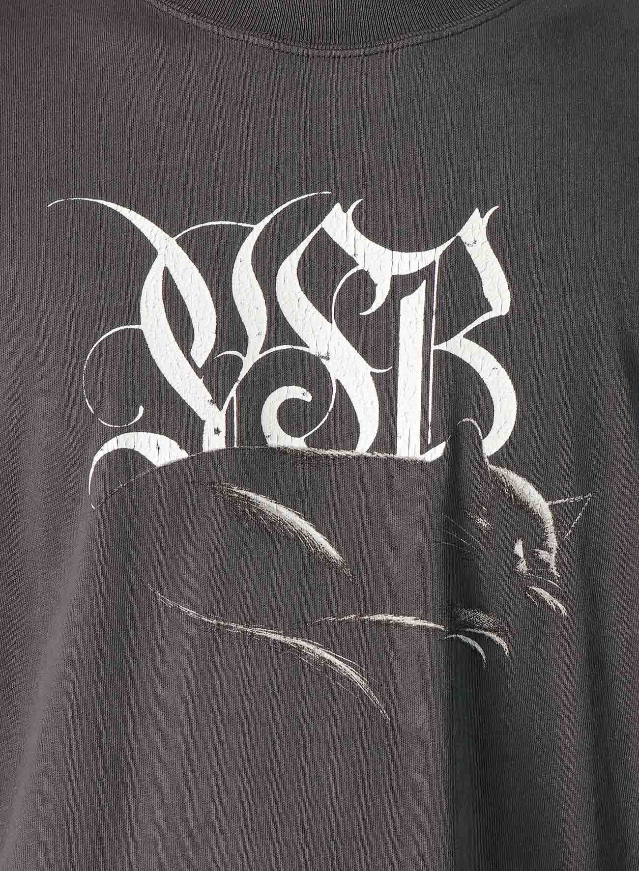 Stylish Cat Print T-Shirt for Men & Women - Soft Cotton Graphic Tee for Casual Wear & Cat Lovers