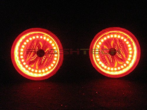 Flashtech LED RGB Multi-Color Halo Ring Fog Light Kit with ColorFuse RF Remote - Compatible with Jeep Compass 2007-2010 | Off-Road Lighting & Custom Car Styling Upgrade