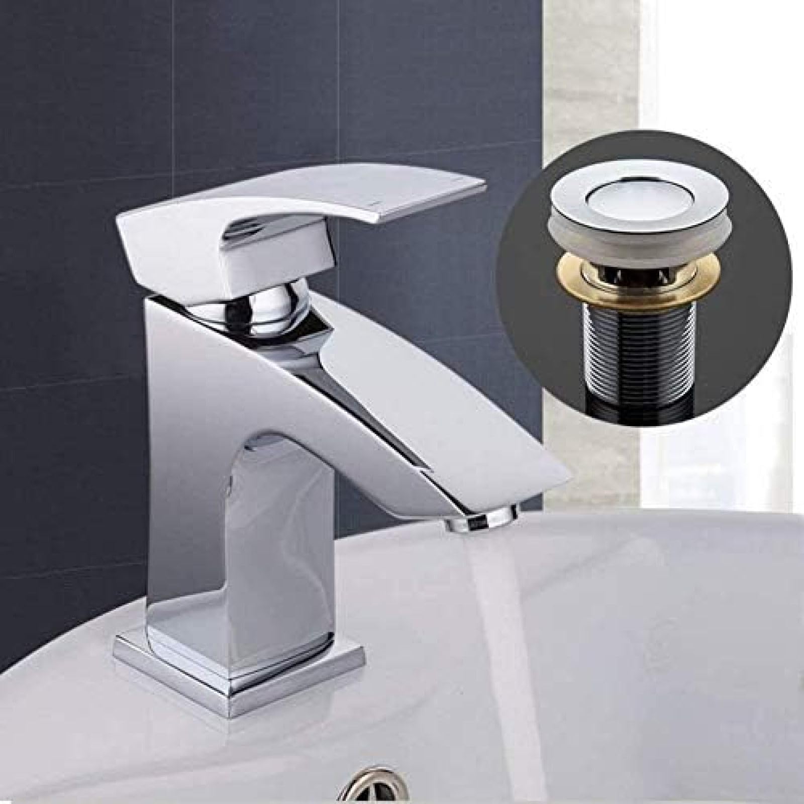 CRJUS Premium Brass Kitchen & Bathroom Faucet - High-Quality Basin Mixer Tap for Sink with Modern Design | Perfect for Home Renovation & Commercial Use