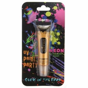 Glow in The Dark UV Neon Face & Body Paint - Fluorescent Blacklight Bright Colors for Halloween, Cosplay & Party Makeup - Safe & Long-Lasting Pigment