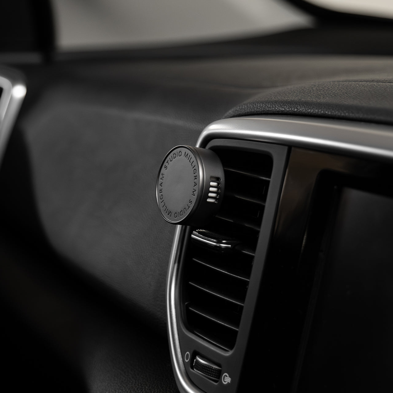 Premium Studio Milligram Car Diffuser - Aromatherapy Essential Oil Diffuser for Cars, Home & Office | Portable USB-Powered Air Freshener for Relaxation & Stress Relief