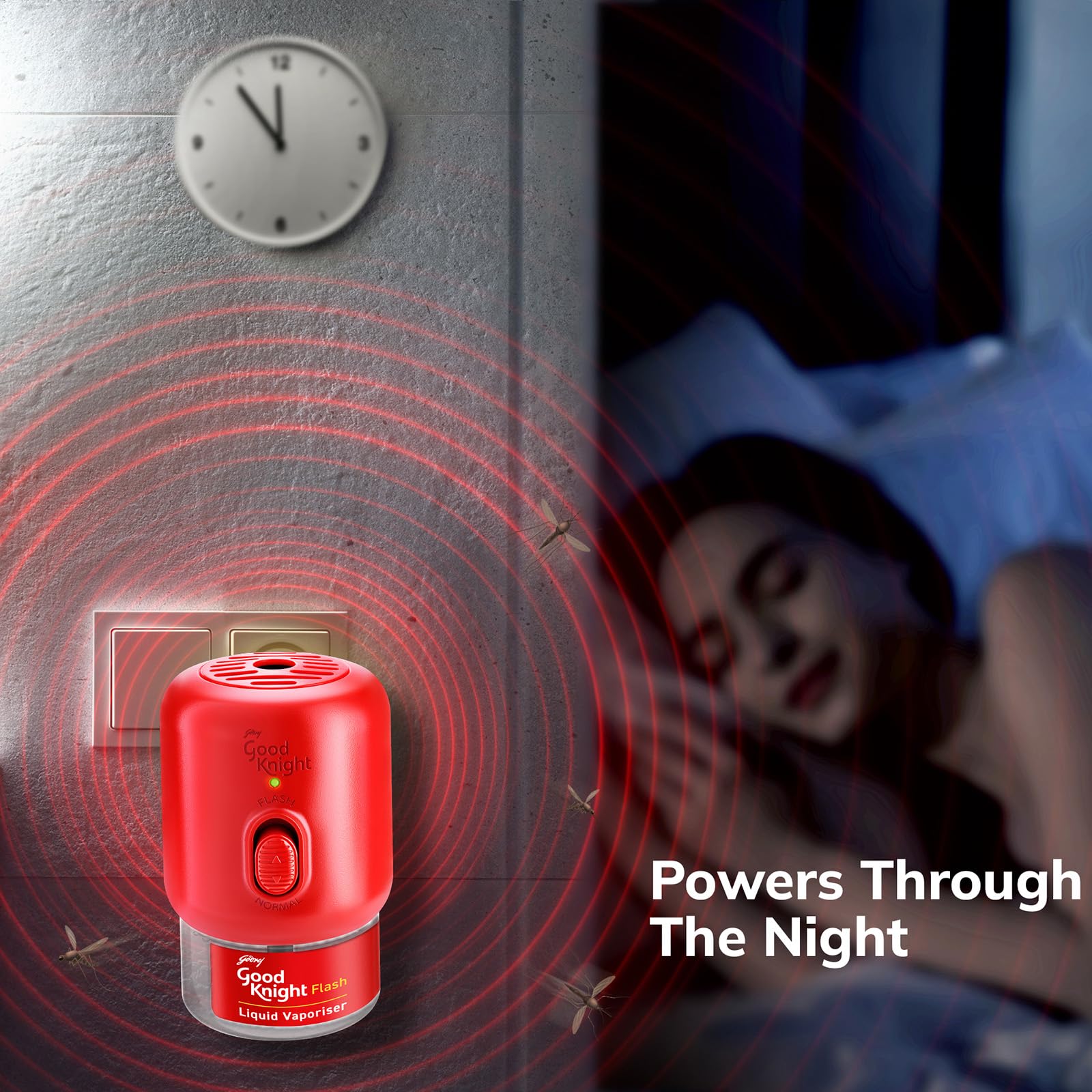 Good Knight Flash Liquid Vaporizer - Effective Mosquito Repellent Combo Pack with Machine & 2 Refills (45ml Each) | Indoor Pest Control for Home, Bedroom & Office Protection
