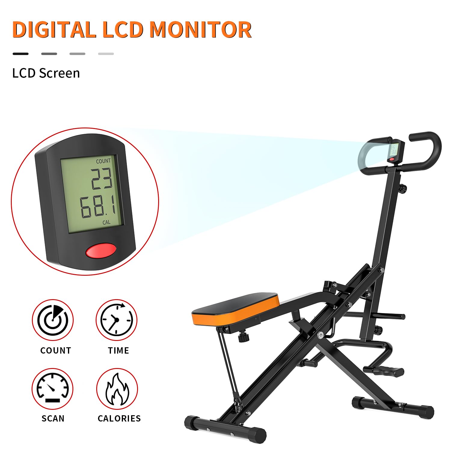 **Magnetic Rowing Machine for Home Workout - Adjustable 8-Speed Resistance, 265 LBS Weight Capacity, Phone/Tablet Holder - Burn Fat & Build Muscle - Perfect for Cardio, Strength Training & Full-Body Fitness**