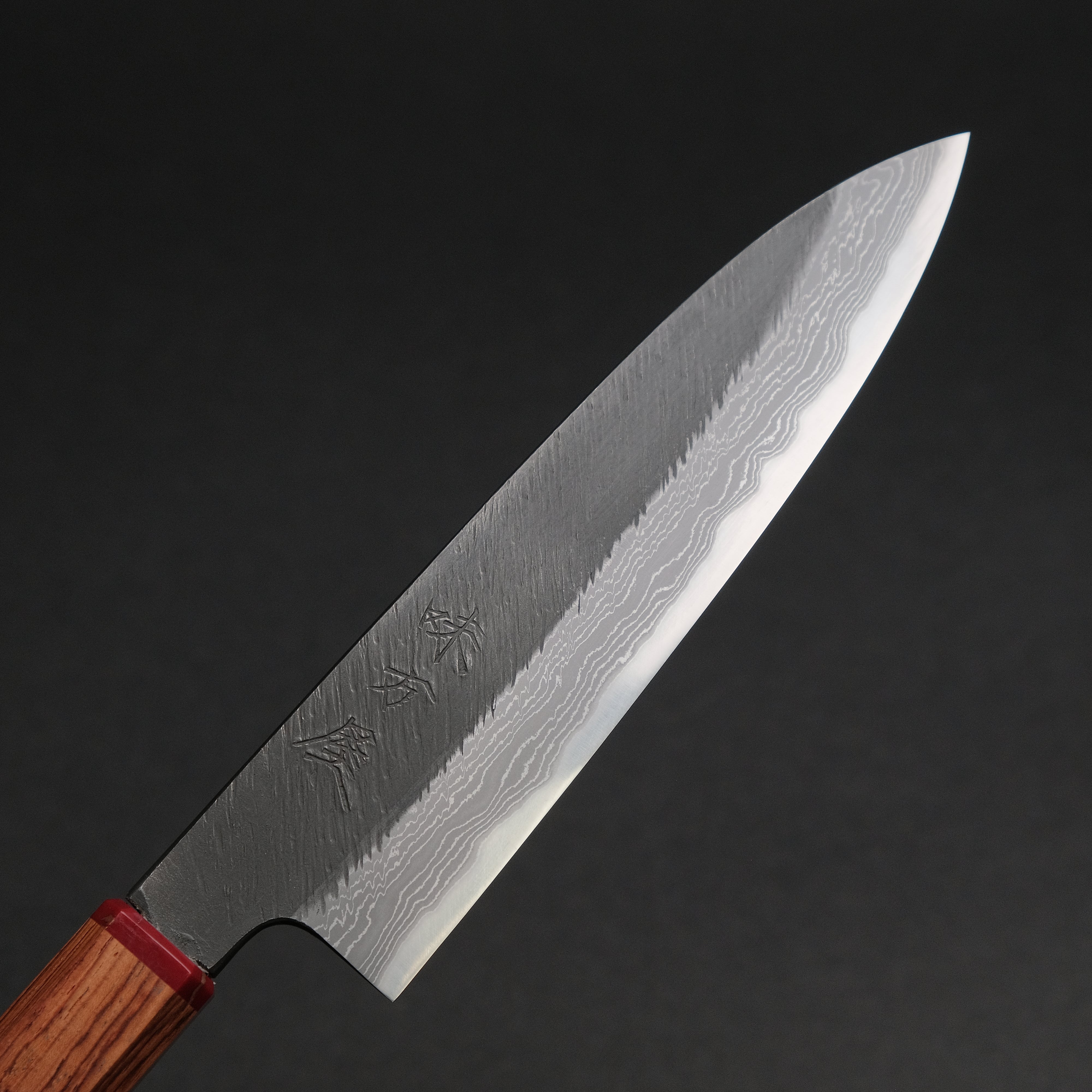 Premium Ajikataya White #2 Matsuba Damascus Petty Knife 150mm with Rosewood & TQP Handle (#28) - Perfect for Sushi, Vegetables & Precision Kitchen Tasks