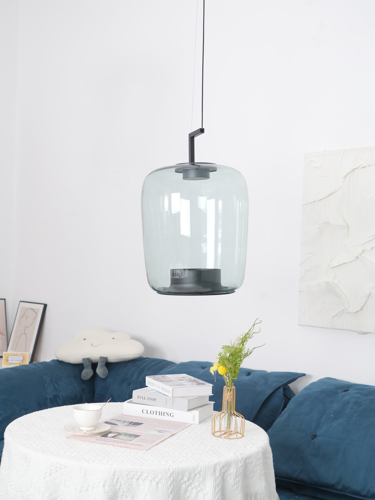 Double Pendant Lamp - Modern Hanging Light Fixture for Kitchen Island, Dining Room & Bedroom Decor - Adjustable Height & Dimmable Lighting