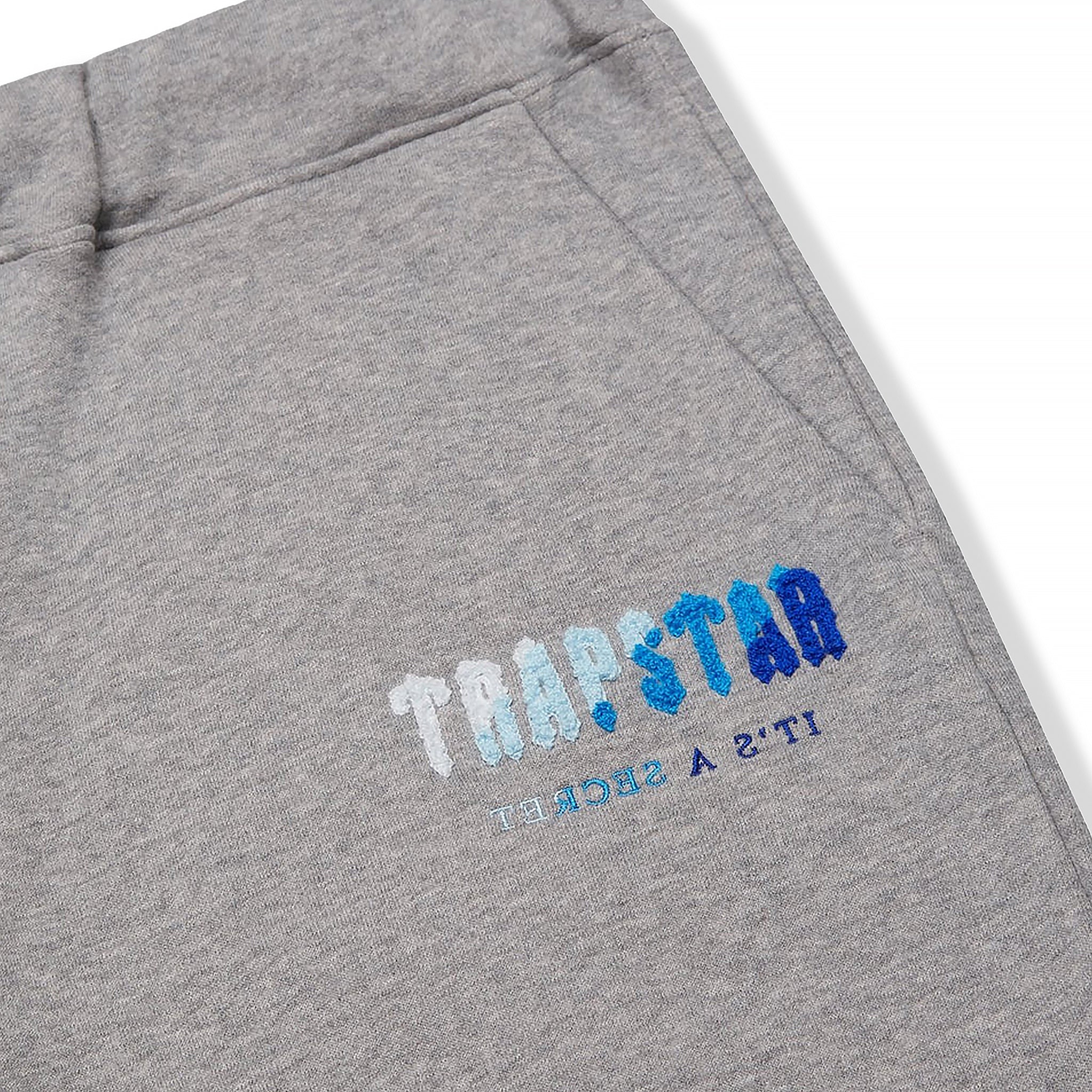 Trapstar Chenille Decoded 2.0 Grey Ice Flavours Edition Tracksuit - Men's Premium Hoodie & Jogger Set for Streetwear Fashion & Gym Workouts