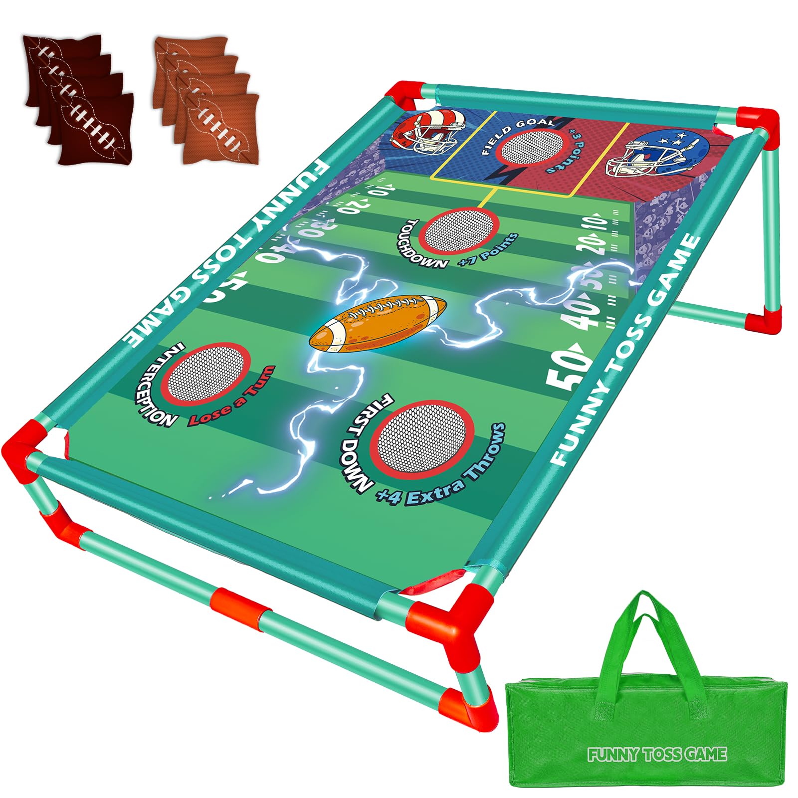 **Premium Bean Bag Toss Game Set for Kids & Adults - Fun Outdoor Lawn Game for Family, Birthday Parties, Christmas & Backyard Activities - Perfect for Picnics, BBQs & Tailgating**
