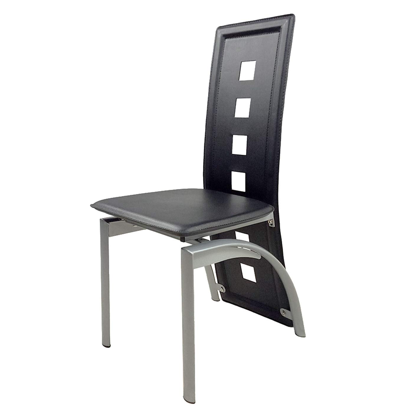 Premium Tempered Glass Dining Table Set with 4 Padded Chairs - Black & Transparent Modern Kitchen Furniture for Small Spaces - Easy to Clean & Store - Perfect for Apartments, Breakfast Nooks & Compact Dining Areas