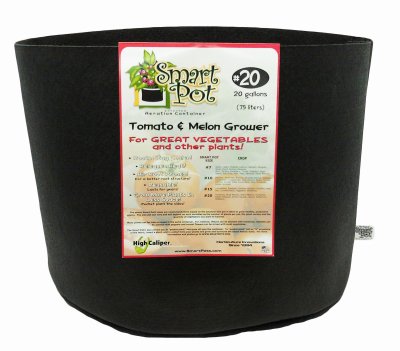 20-Gallon High Caliper Smart Pot for Hydroponic Tomato & Melon Growing - Durable 11020RT Plant Container (Pack of 2424) - Perfect for Indoor/Outdoor Gardening & Commercial Farming