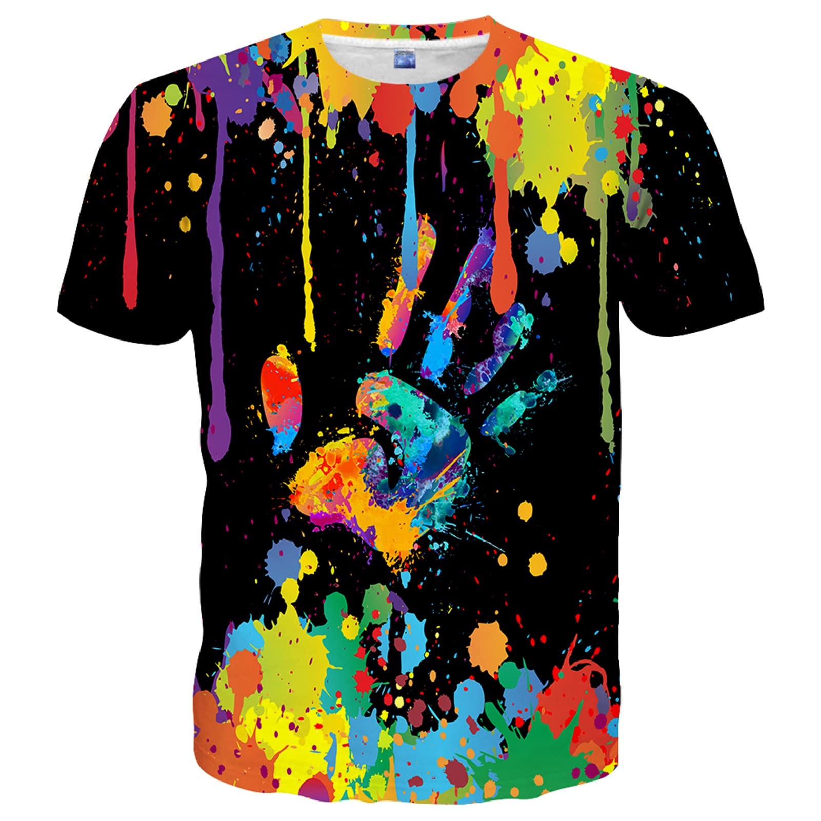 Yasswete Unisex 3D Printed Short Sleeve T-Shirts for Men & Women - Trendy Graphic Tees for Casual Wear, Street Style & Everyday Outfits
