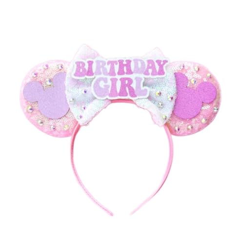 Birthday Girl-pink Shiny Sequins