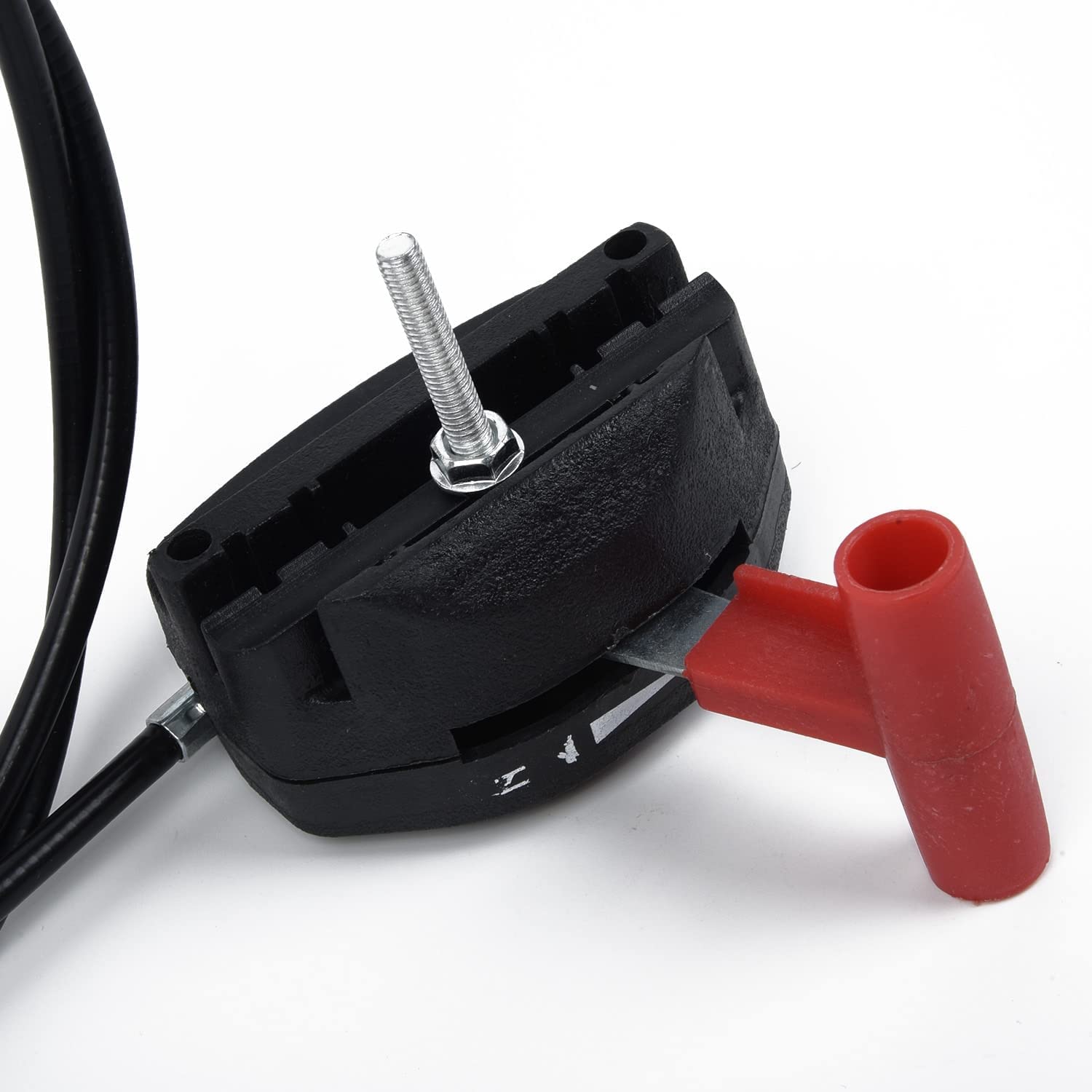 1pc Alloy Throttle Cable Lever 142cm (56 Inch) for Lawn Mower - Choke Control Handle Kit with Durable Switch - Perfect for Small Engine Repair & Outdoor Power Equipment Maintenance