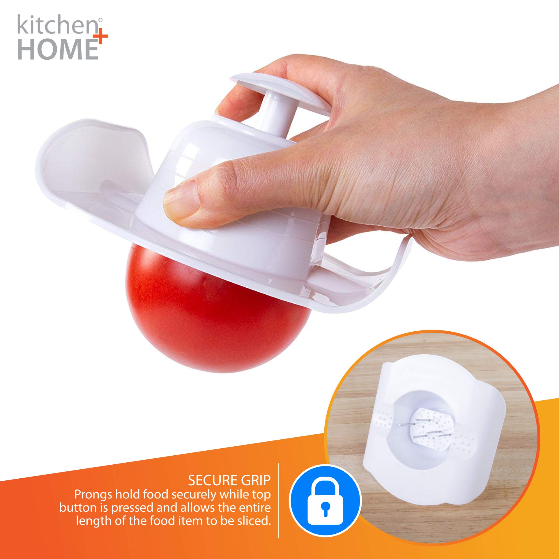 Stainless Steel Mandolin Slicer & Grater Food Safety Holder - Kitchen & Home Use for Safe Vegetable Cutting & Cheese Grating