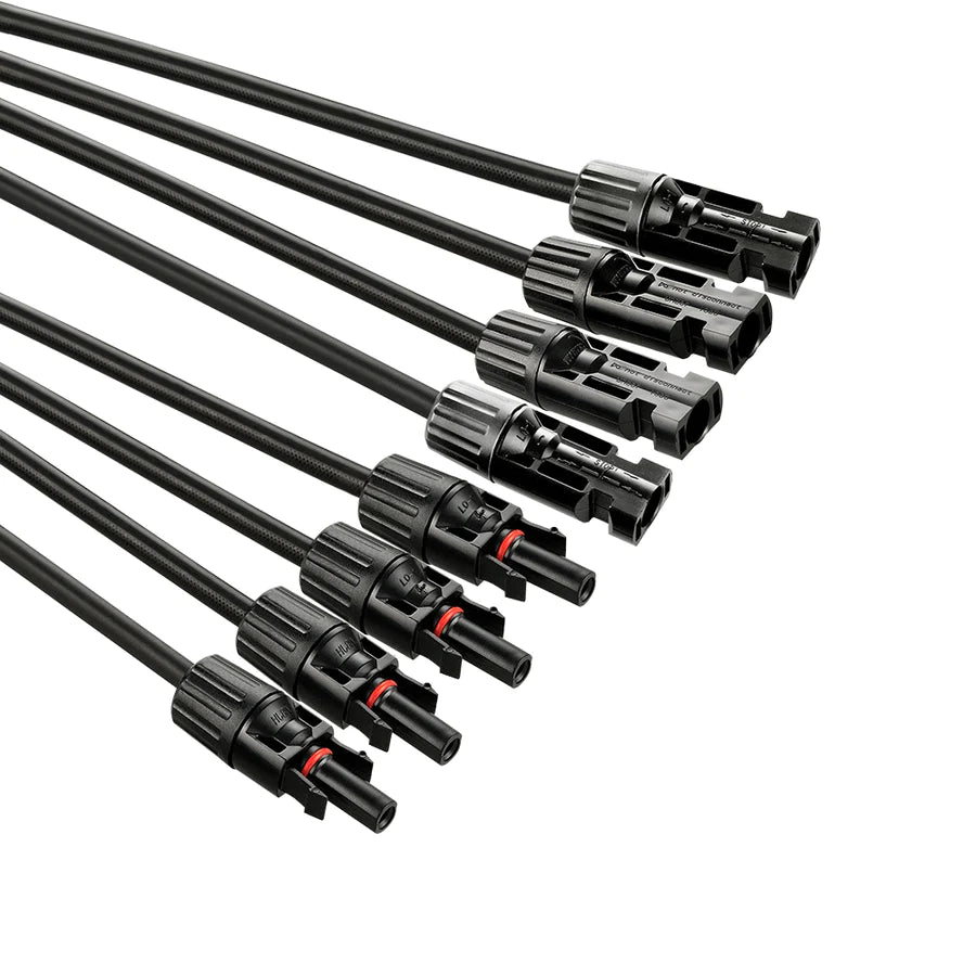 Rich Solar Y Branch Parallel Adapters 4 to 1 - High Efficiency Solar Panel Connectors for RV, Off-Grid & Home Solar Systems