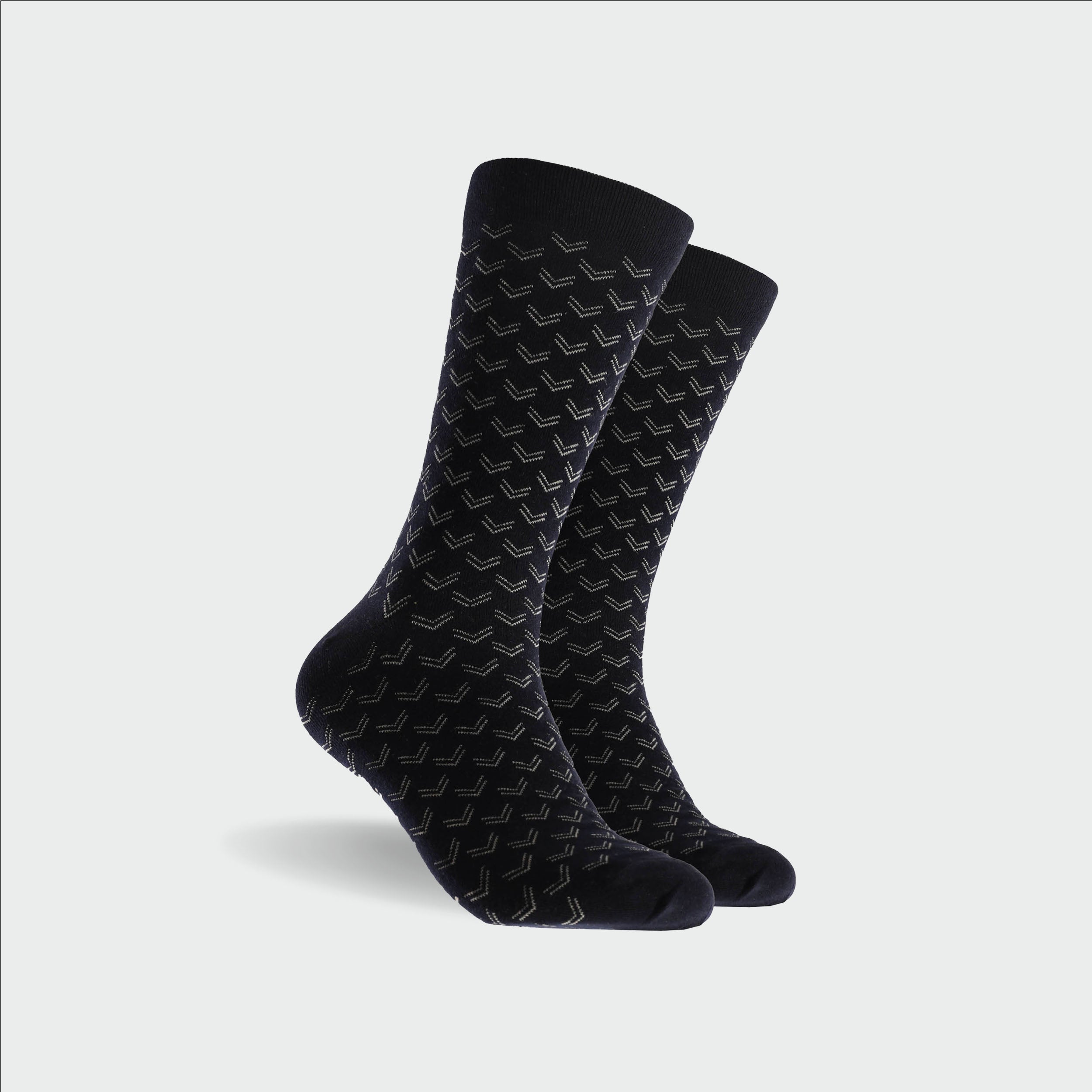 Men's Trail Running Socks - Super Soft Breathable Cotton Crew Socks for Hiking & Outdoor Activities - Navy Blue Athletic Socks for Gym, Workout & Daily Wear