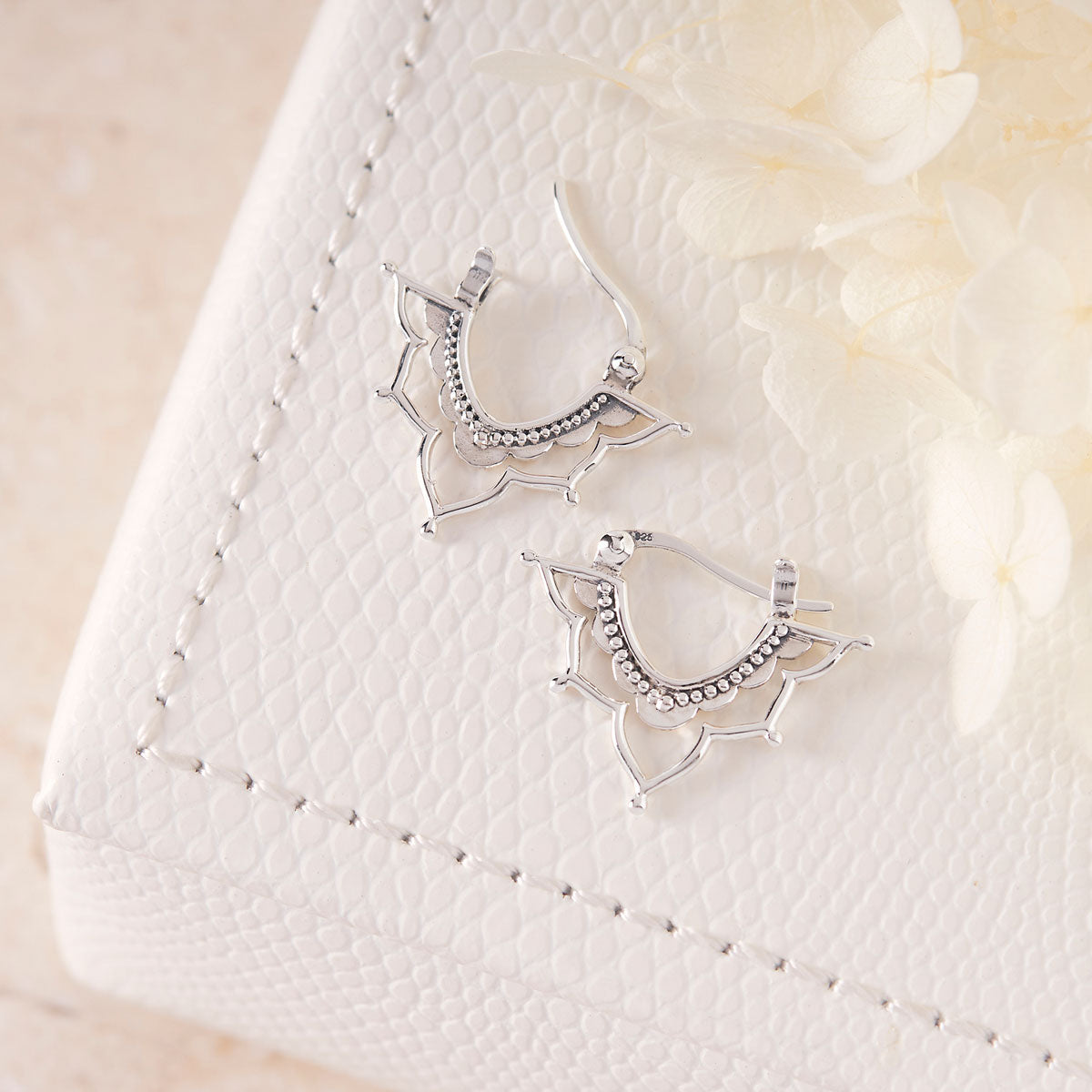 Templum Sleeper Earrings for Women - Hypoallergenic Stainless Steel Hoop Earrings for Daily Wear | Perfect for Gifts, Work, and Casual Outfits
