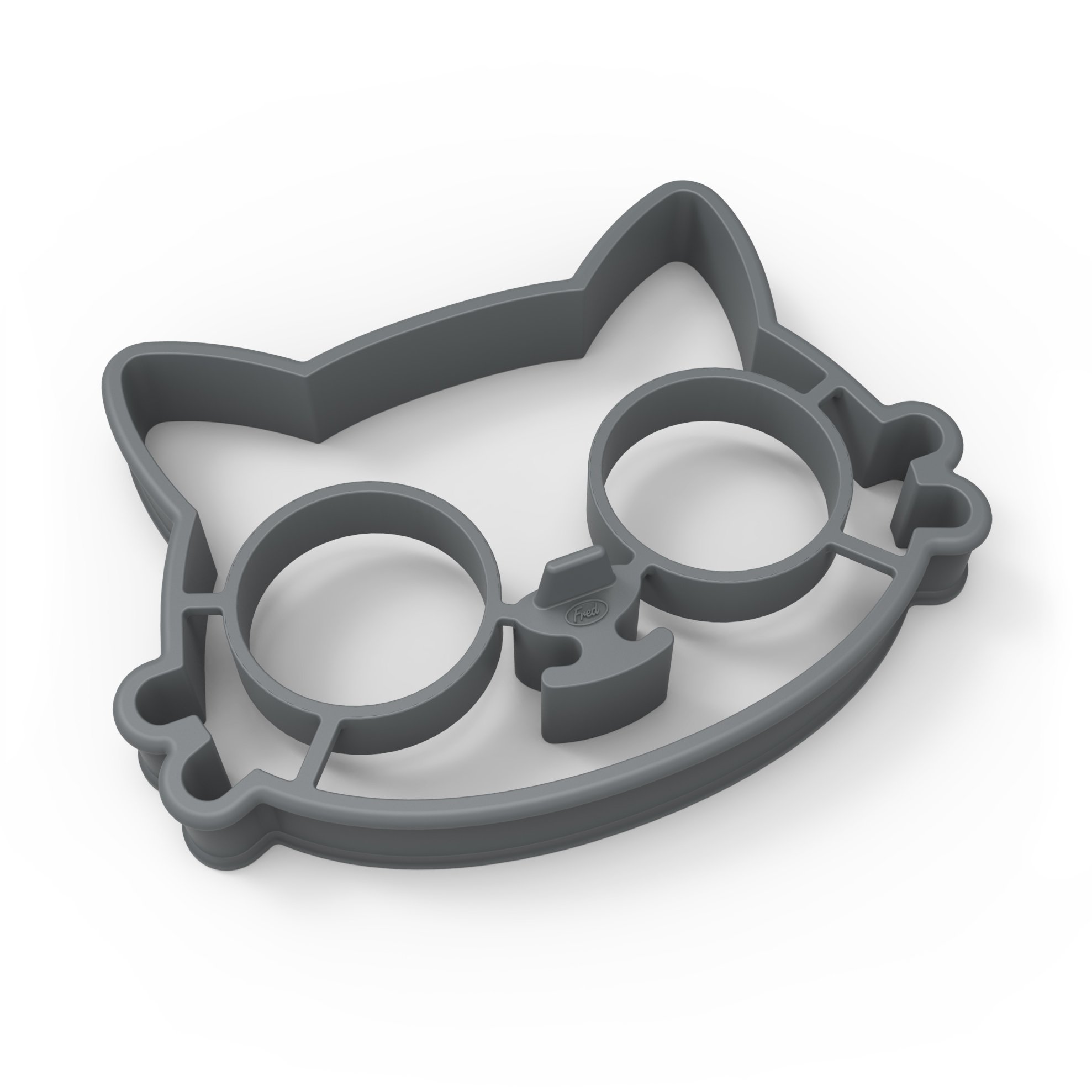 Genuine Fred FUNNY SIDE UP Silicone Egg Mold - Cute Cat Shape for Perfect Sunny Side Up Eggs | Breakfast Cooking & Baking Accessory for Kids & Adults