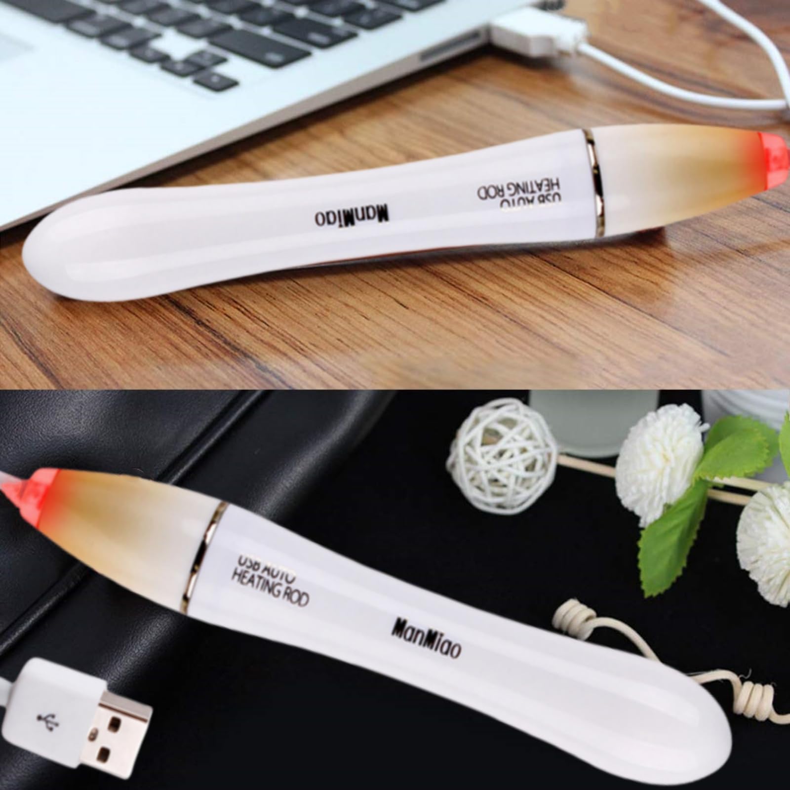 NUHUi 37.5℃ Safe Waterproof USB Heating Pad - Fast Heating Warmer for Coffee, Tea & Water - 88cm/2.90ft Cable - Perfect for Office, Travel & Home Use