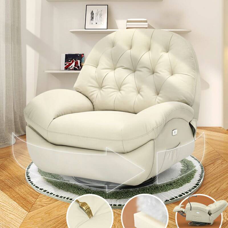 Scratch-Resistant Electric Recliner with USB Port - Plush Cushioned Design for Indoor Use | Perfect for Living Rooms, Home Theaters & Relaxation Spaces