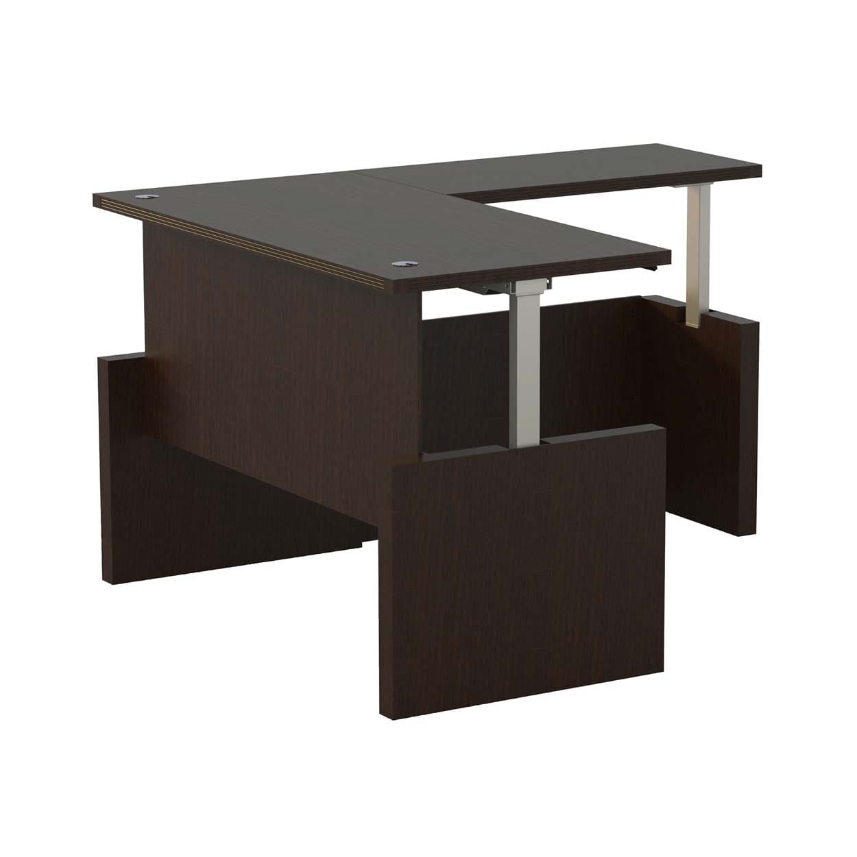 Safco Mayline Aberdeen® Height Adjustable Desk with Return - 72