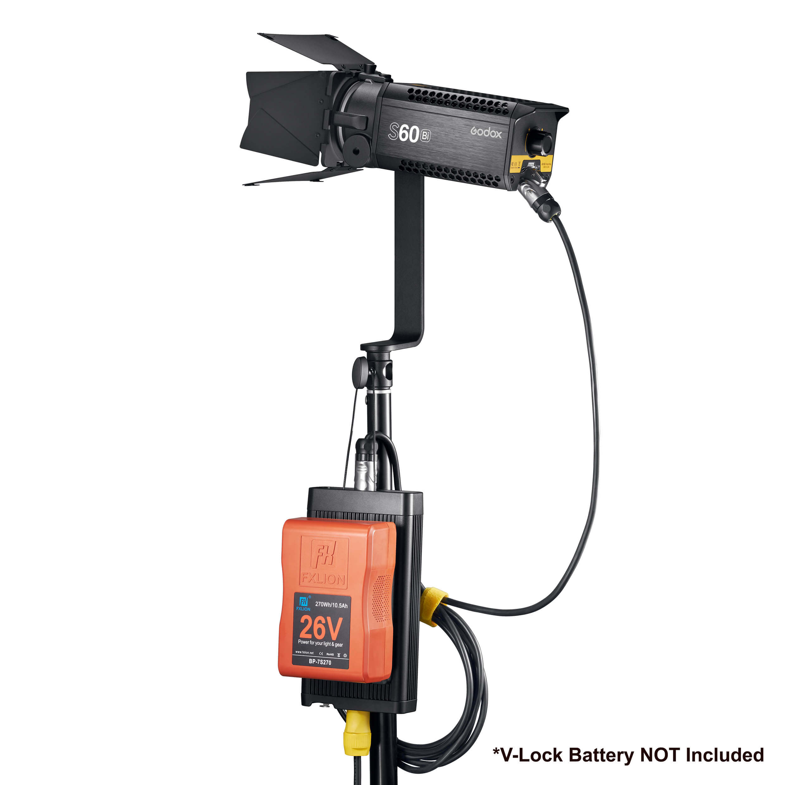 60W Dimmable LED Video Light with Focus Control - 2800K to 6500K Adjustable Color Temperature for Photography, Videography, and Studio Lighting