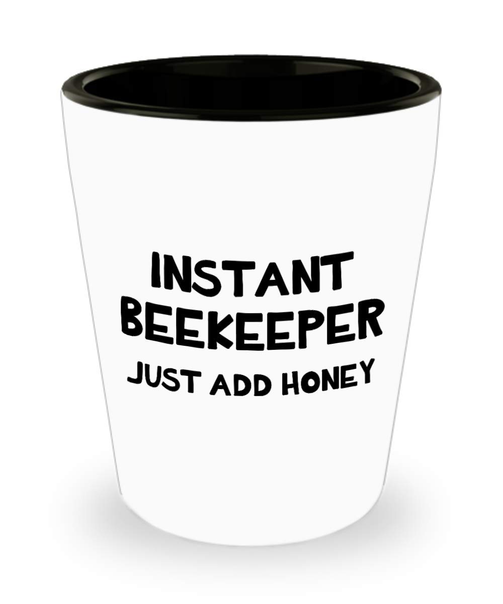 Beekeeper Shot Glass - Funny Honey Farmer Gift for Men & Women - Perfect for Beekeeping Enthusiasts & Parties