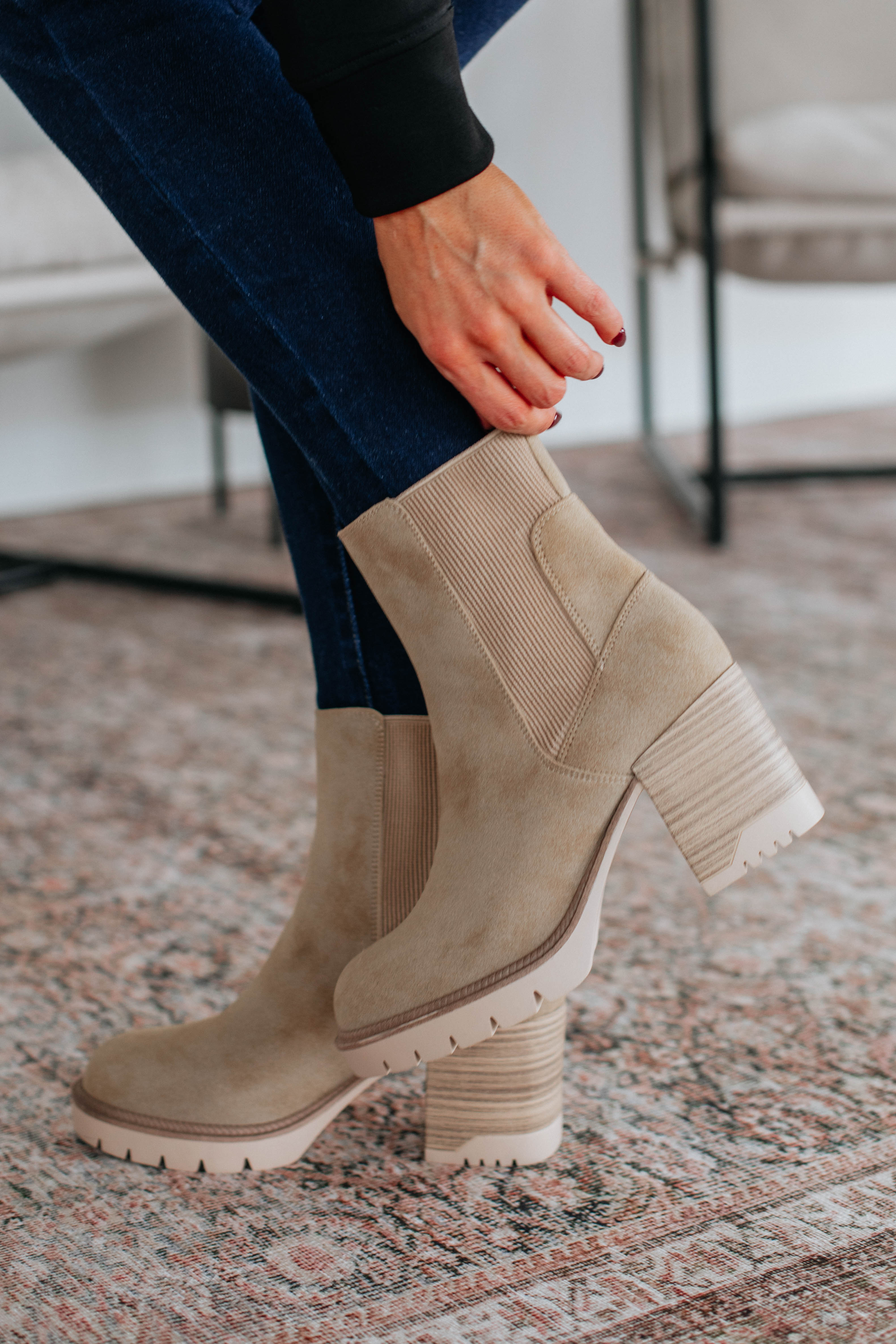 Anywhere With You Boots in Taupe - Stylish & Comfortable Ankle Boots for Women | Perfect for Casual Outings, Work & Travel