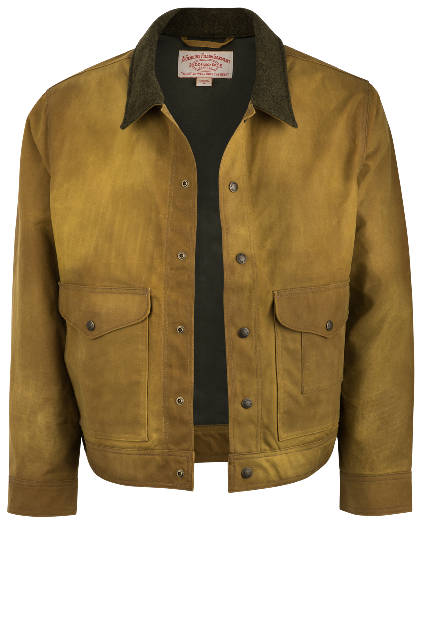 Filson Tin Cloth Work Jacket - Durable Water-Resistant Men's Outdoor Jacket for Hunting, Fishing & Camping