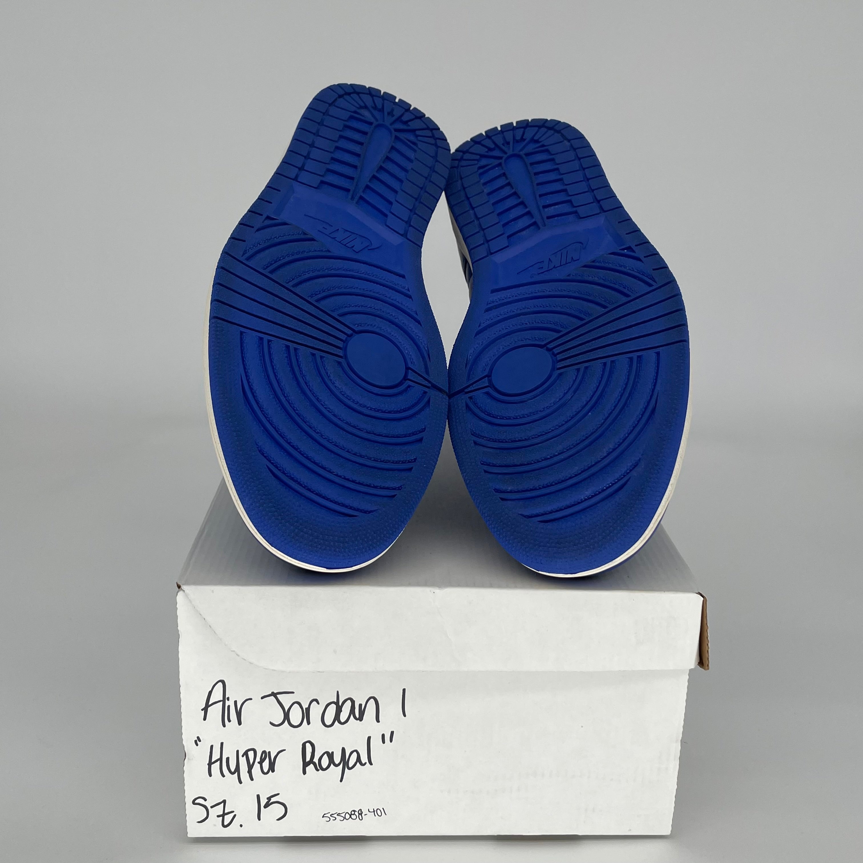 AIR JORDAN 1 HYPER ROYAL Size 15 Men's Basketball Shoes - 555088-401 | High-Top Sneakers for Streetwear & Court Performance