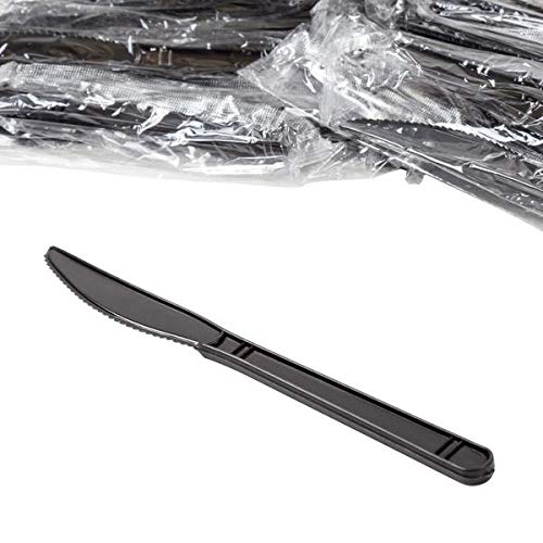200-Pack Individually Wrapped Disposable Knives - Bulk Cutlery for Parties, Picnics, Catering & Takeout - BPA-Free Plastic Utensils for Restaurants, Events & Travel