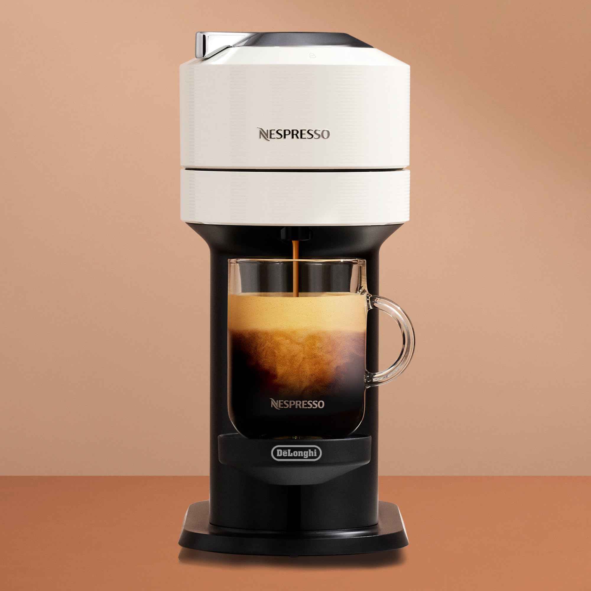 De'Longhi Nespresso Vertuo Next Coffee & Espresso Machine - Premium White for Home & Office Use | Fast Brewing, One-Touch Operation, Compact Design