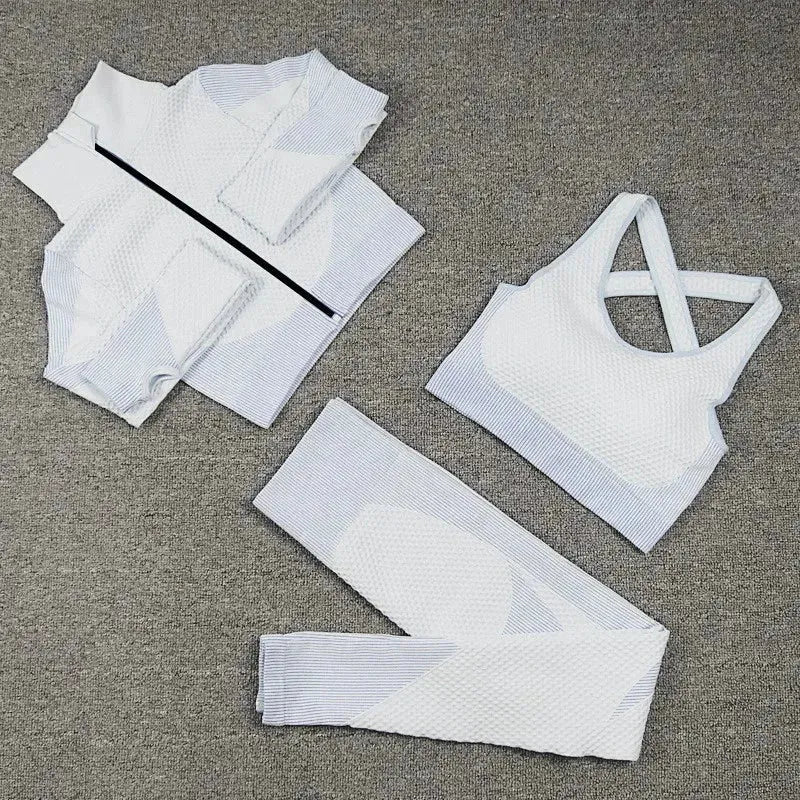 Seamless Long Sleeve Yoga Outfits for Women - 2 or 3 Piece Workout Sets | Gym, Running & Fitness Clothes | Perfect for Yoga, Pilates & Active Lifestyles