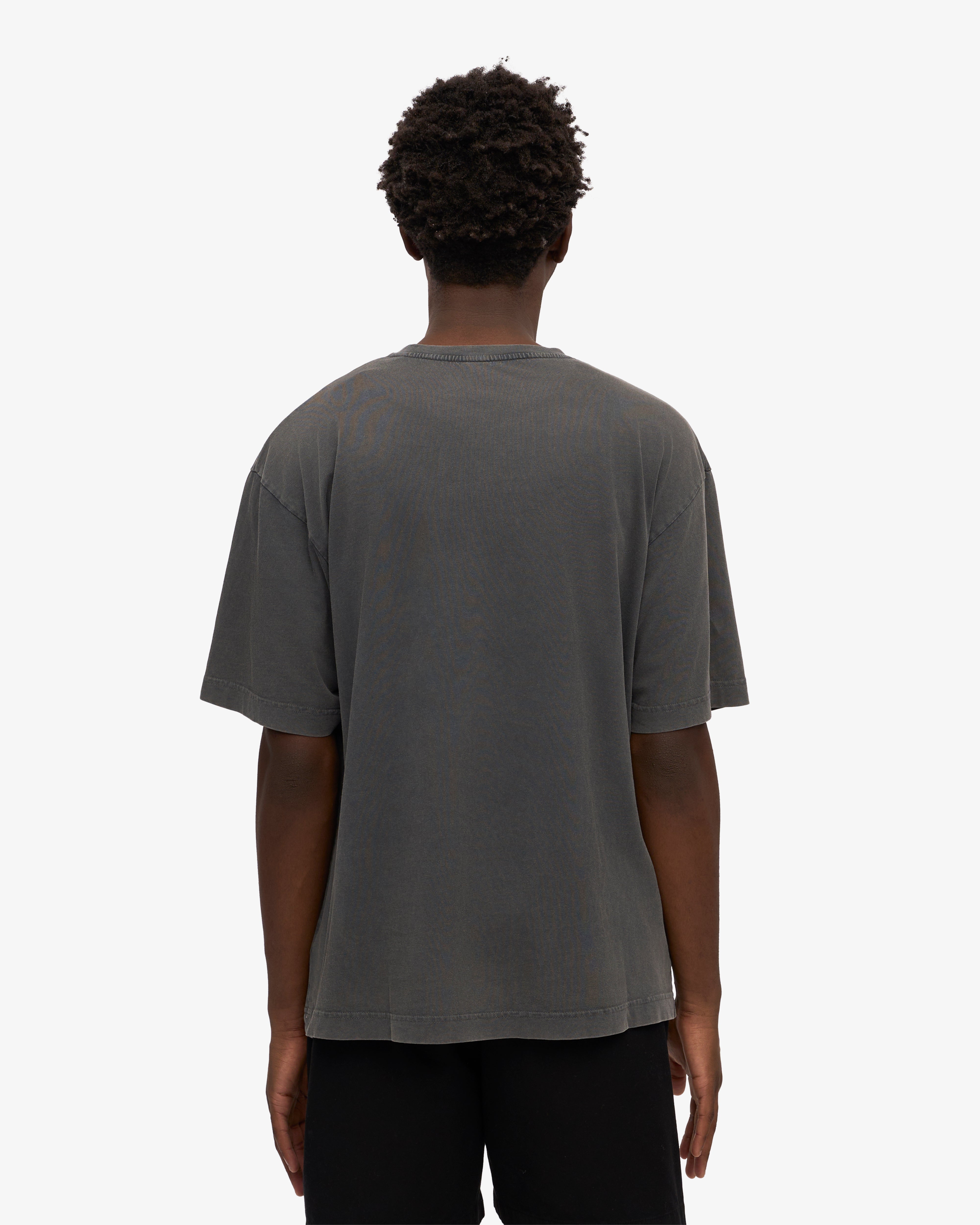 Oversized Organic Cotton T-Shirt for Women - Faded Black - Soft & Comfortable Casual Wear for Everyday Outfits and Loungewear